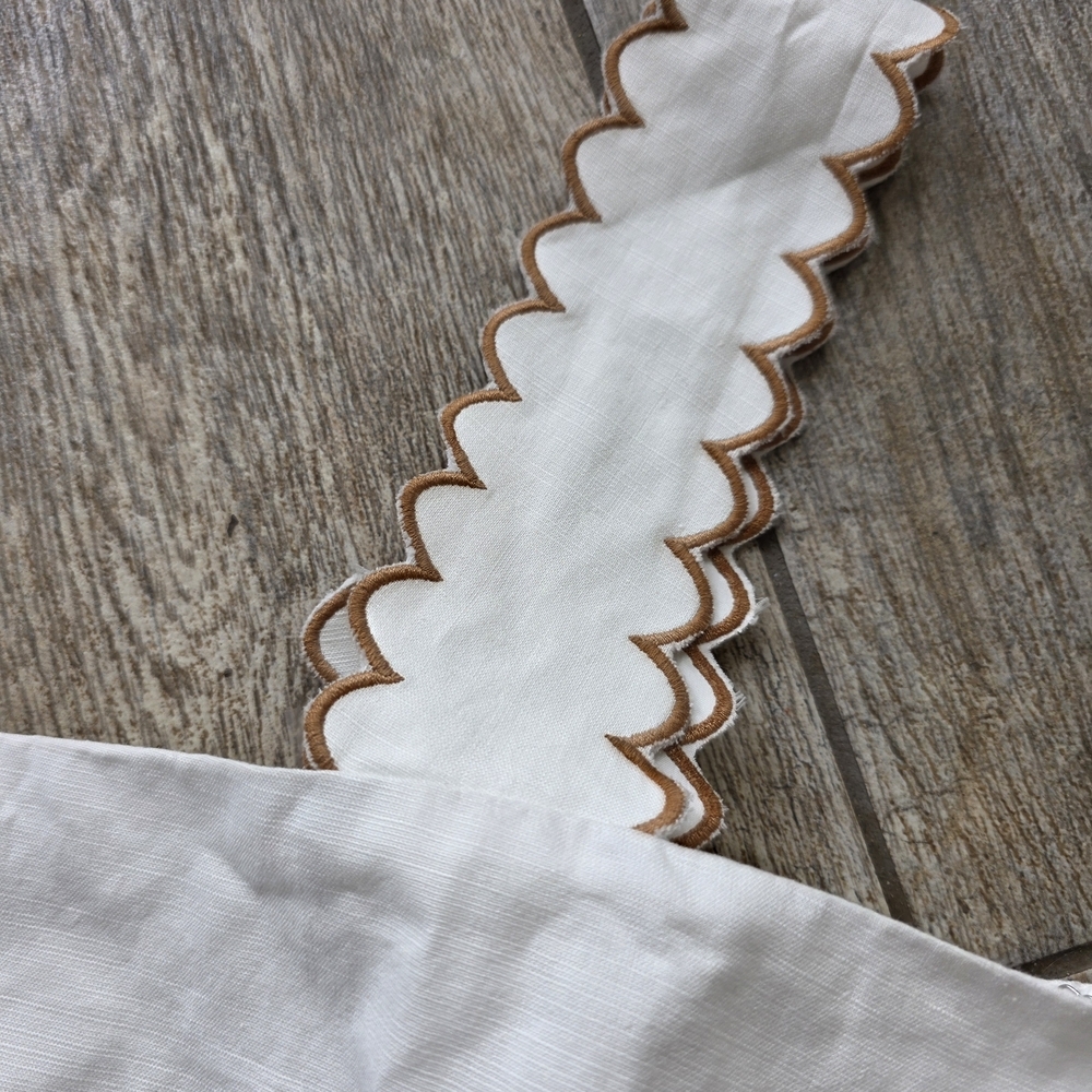 Tuckernuck White Camisole with Scalloped Trim - Picture 3 of 8